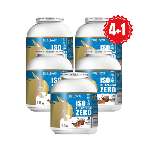 Eric Favre - Iso Zero 100% Whey Protéine - 1,5kg - 4+1 offert